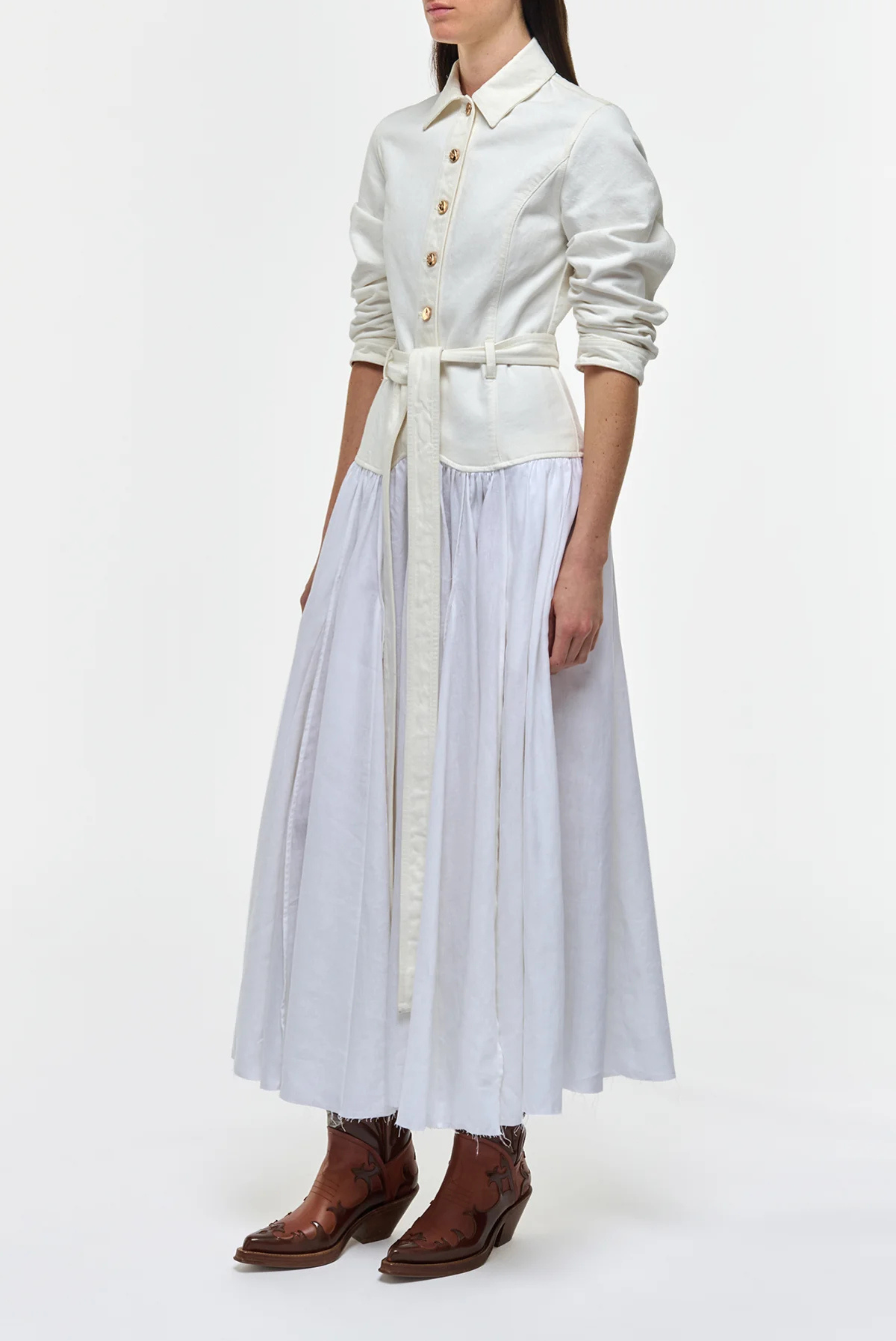 Gabriela Hearst Delyth Dress White 