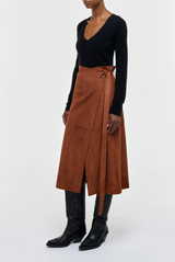Gabriela Hearst Idalia Skirt Cognac