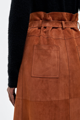 Gabriela Hearst Idalia Skirt Cognac