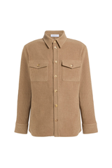Gabriela Hearst John Austin Shirt Camel