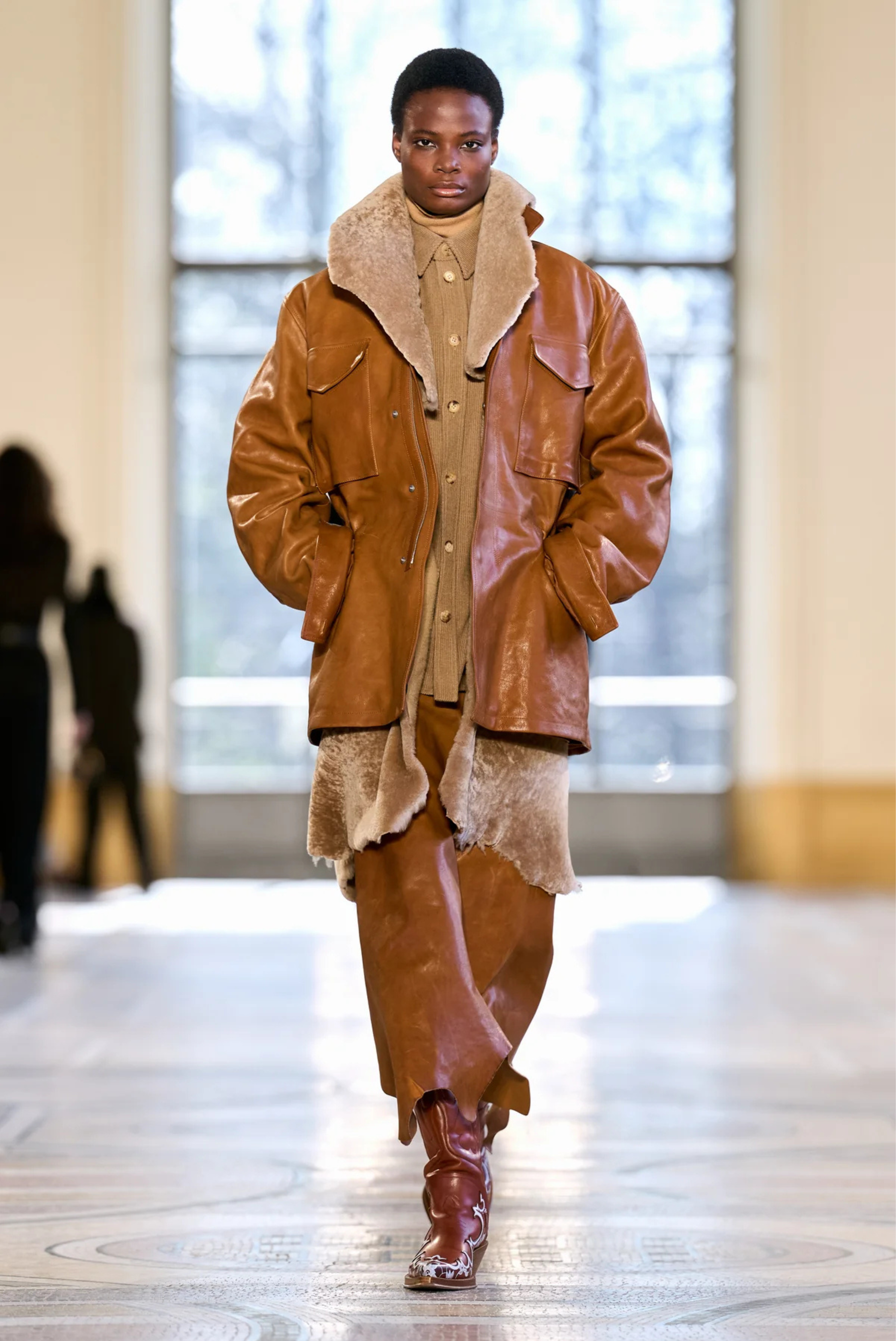 Gabriela Hearst John Austin Shirt Camel