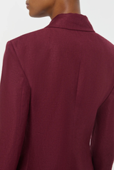 Gabriela Hearst Leiva Blazer Bordeaux