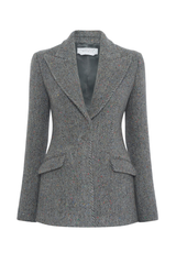Gabriela Hearst Leiva Blazer Charcoal Multi