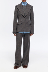 Gabriela Hearst Leiva Blazer Charcoal Multi