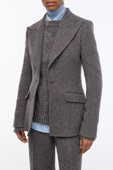 Gabriela Hearst Leiva Blazer Charcoal Multi