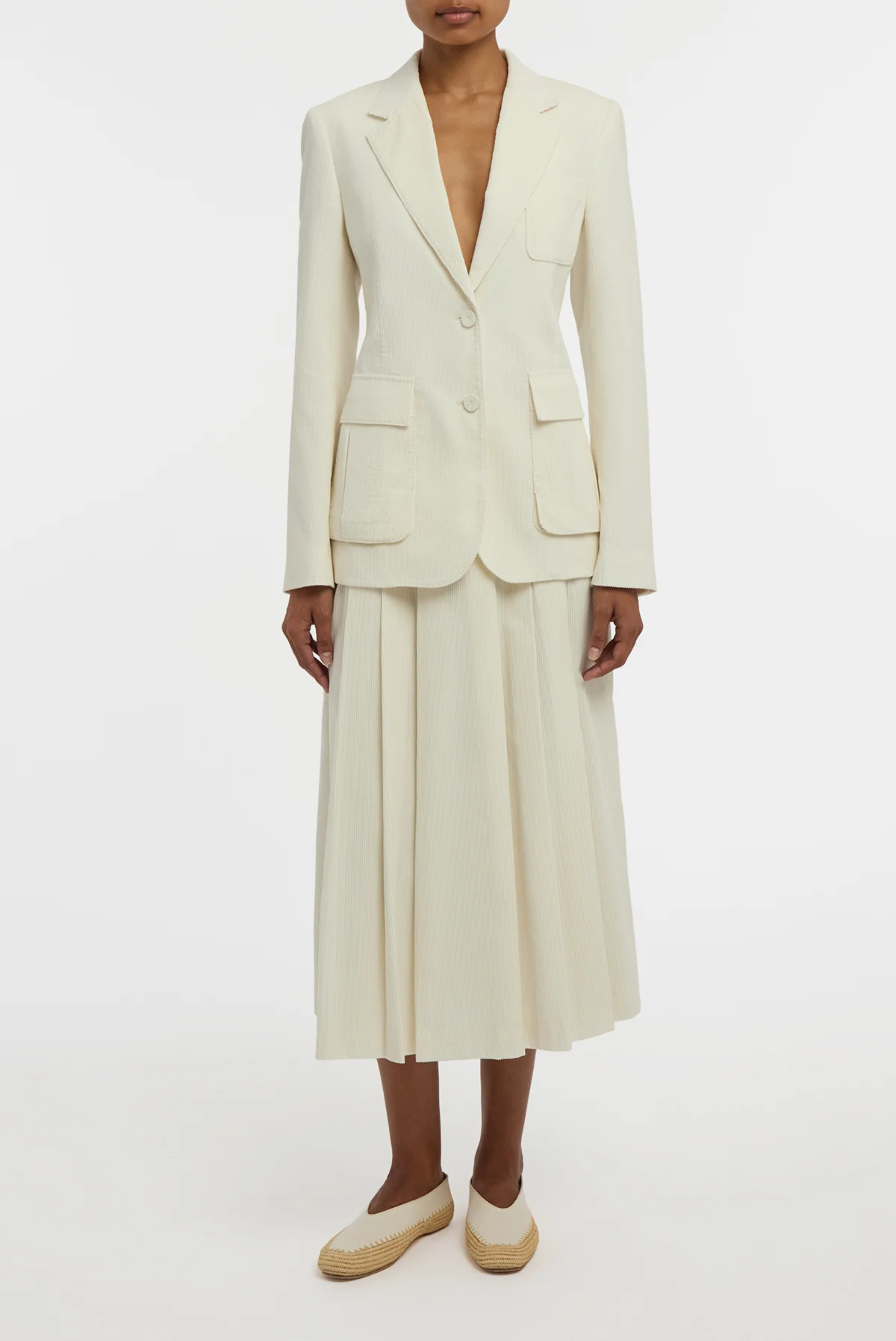 Gabriela Hearst Louisa Blazer Ivory 