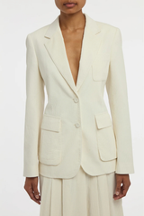 Gabriela Hearst Louisa Blazer Ivory 