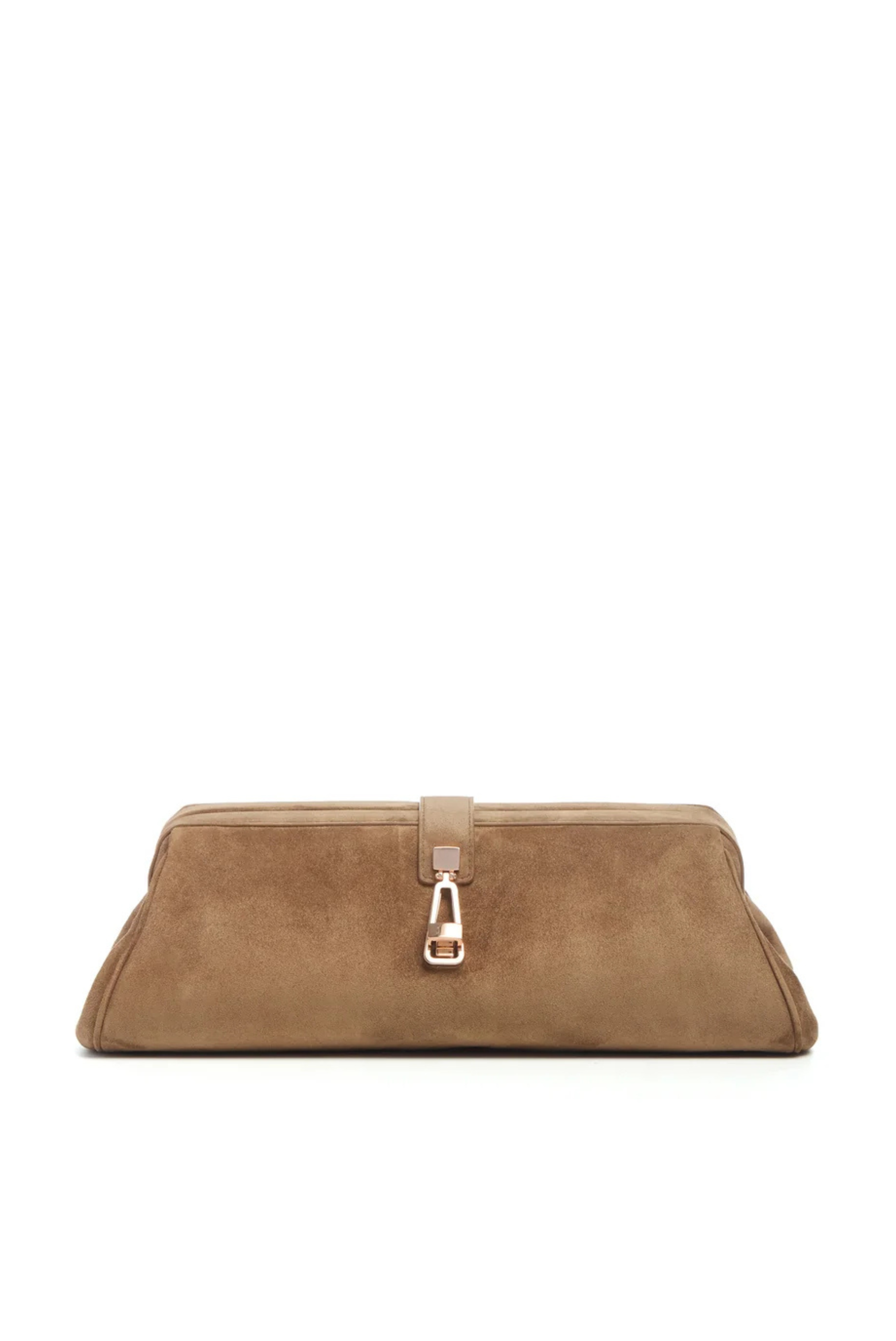 Gabriela Hearst Paola Clutch Dark Sand