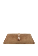 Gabriela Hearst Paola Clutch Dark Sand