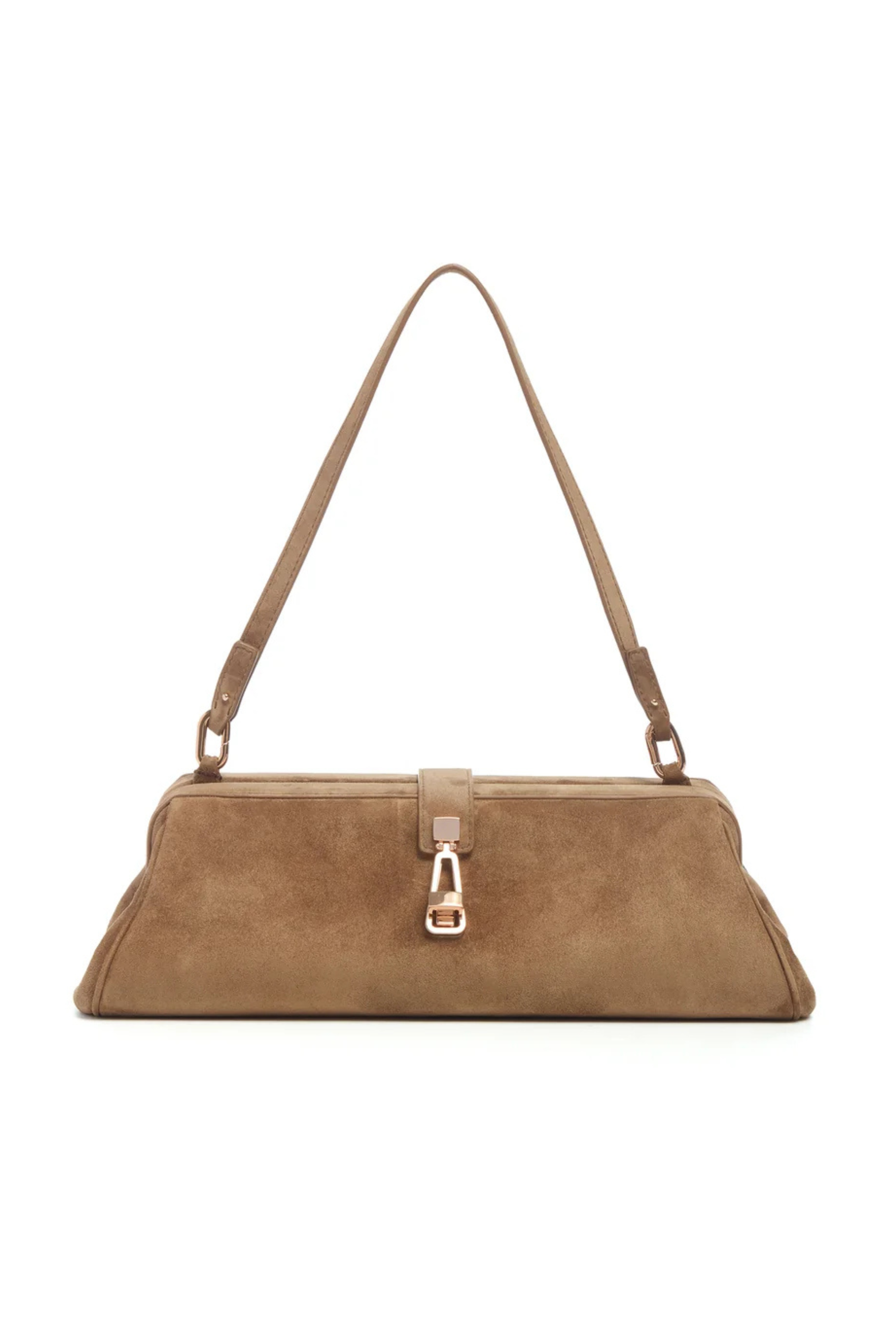 Gabriela Hearst Paola Clutch Dark Sand