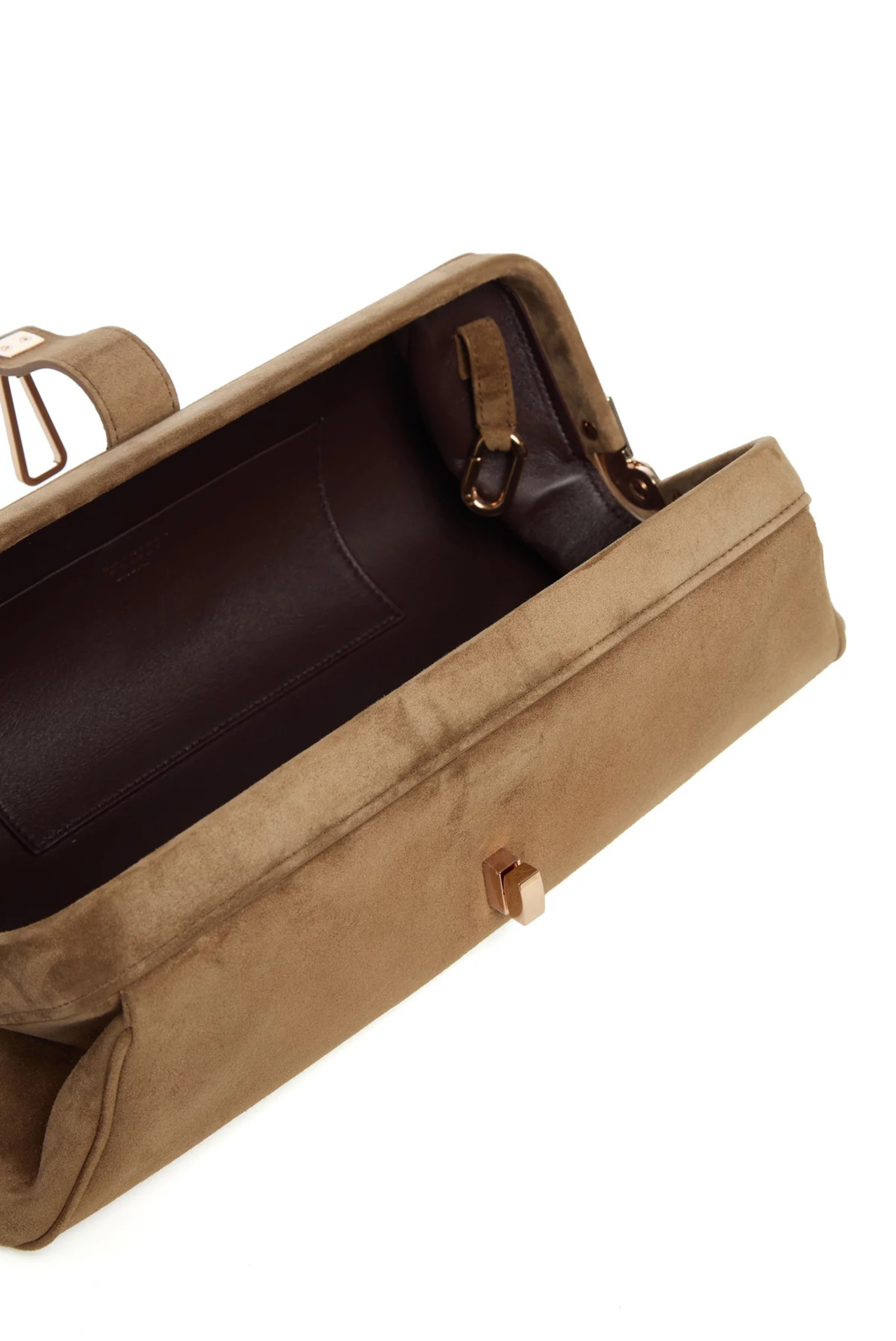 Gabriela Hearst Paola Clutch Dark Sand