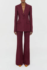 Gabriela Hearst Rhein Pant Bordeaux 