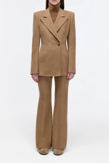 Gabriela Hearst Rhein Pant in Camel Cashmere Wool Corduroy