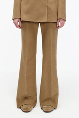 Gabriela Hearst Rhein Pant in Camel Cashmere Wool Corduroy