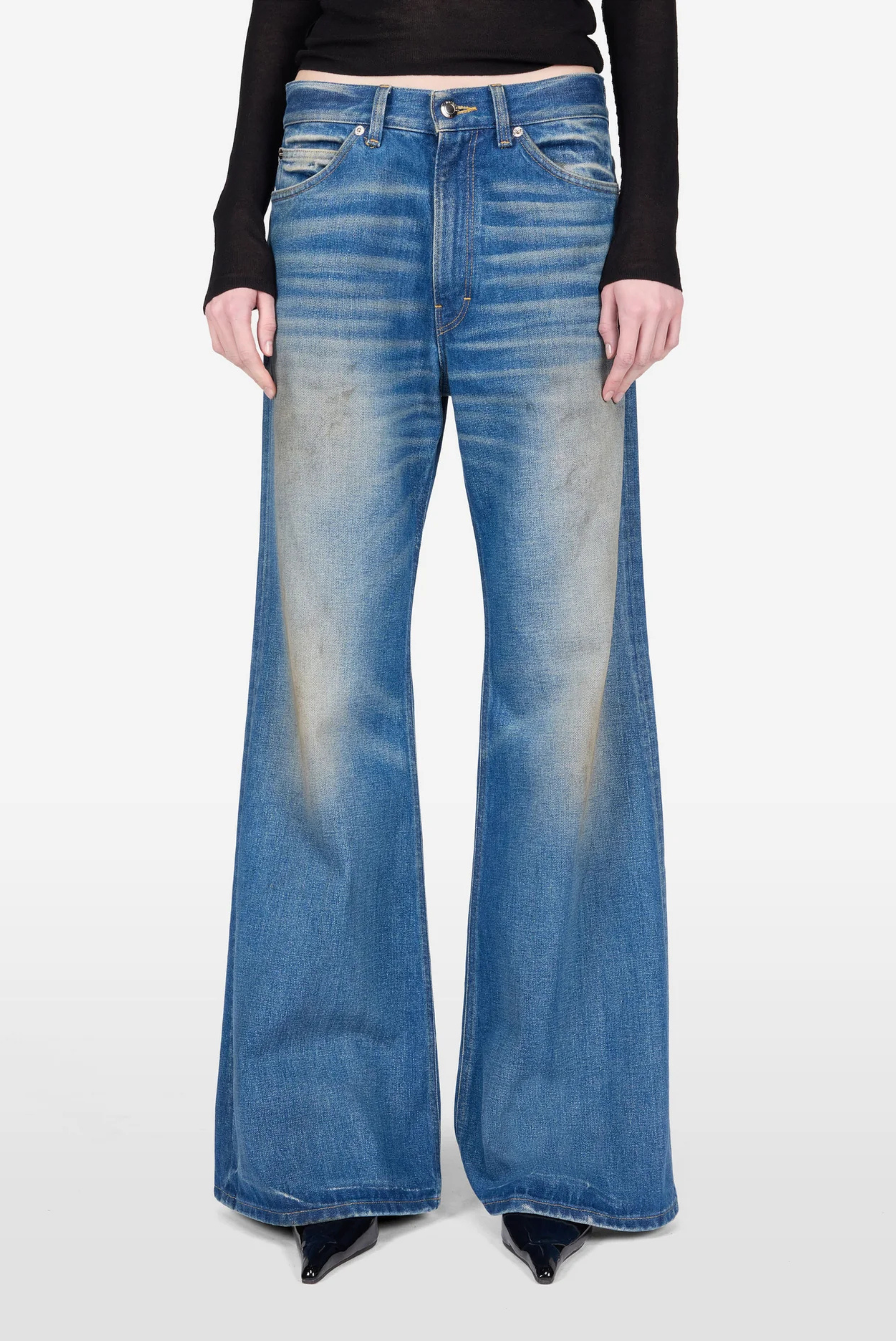 Haikure Clara Flared Jeans Jane Blue