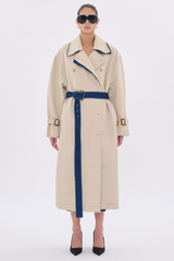Haikure Double Trench Coat Paired