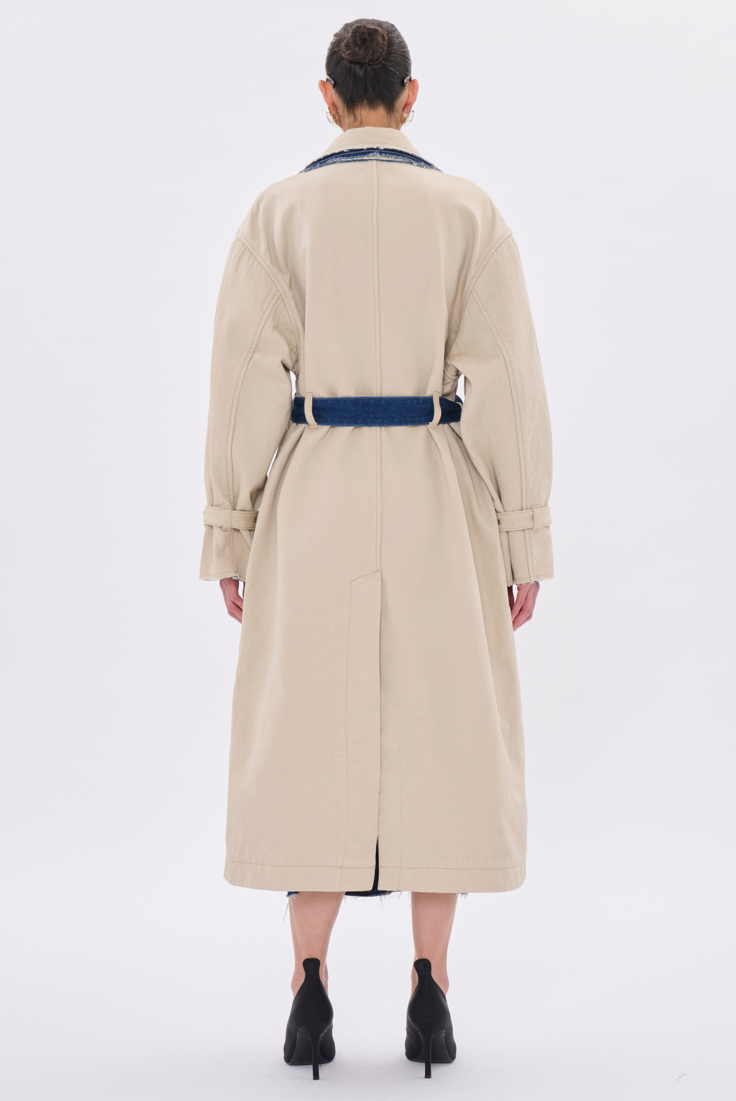 Haikure Double Trench Coat Paired