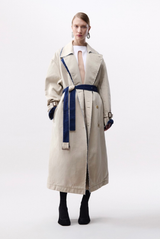 Haikure Double Trench Coat Paired