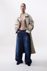 Haikure Double Trench Coat Paired