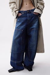 Haikure Double Trench Coat Paired