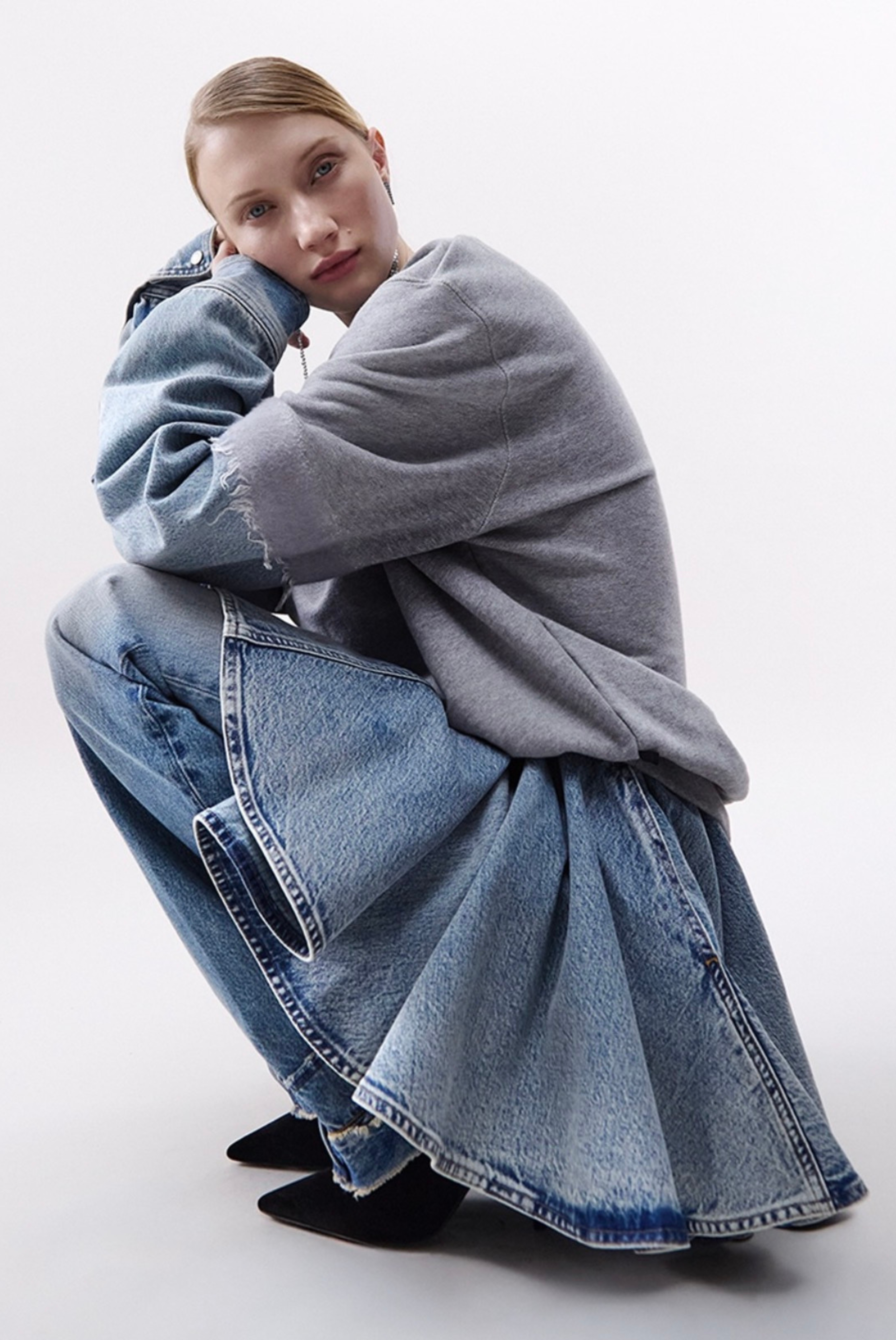 Haikure Flora Cut Jeans Pollock 