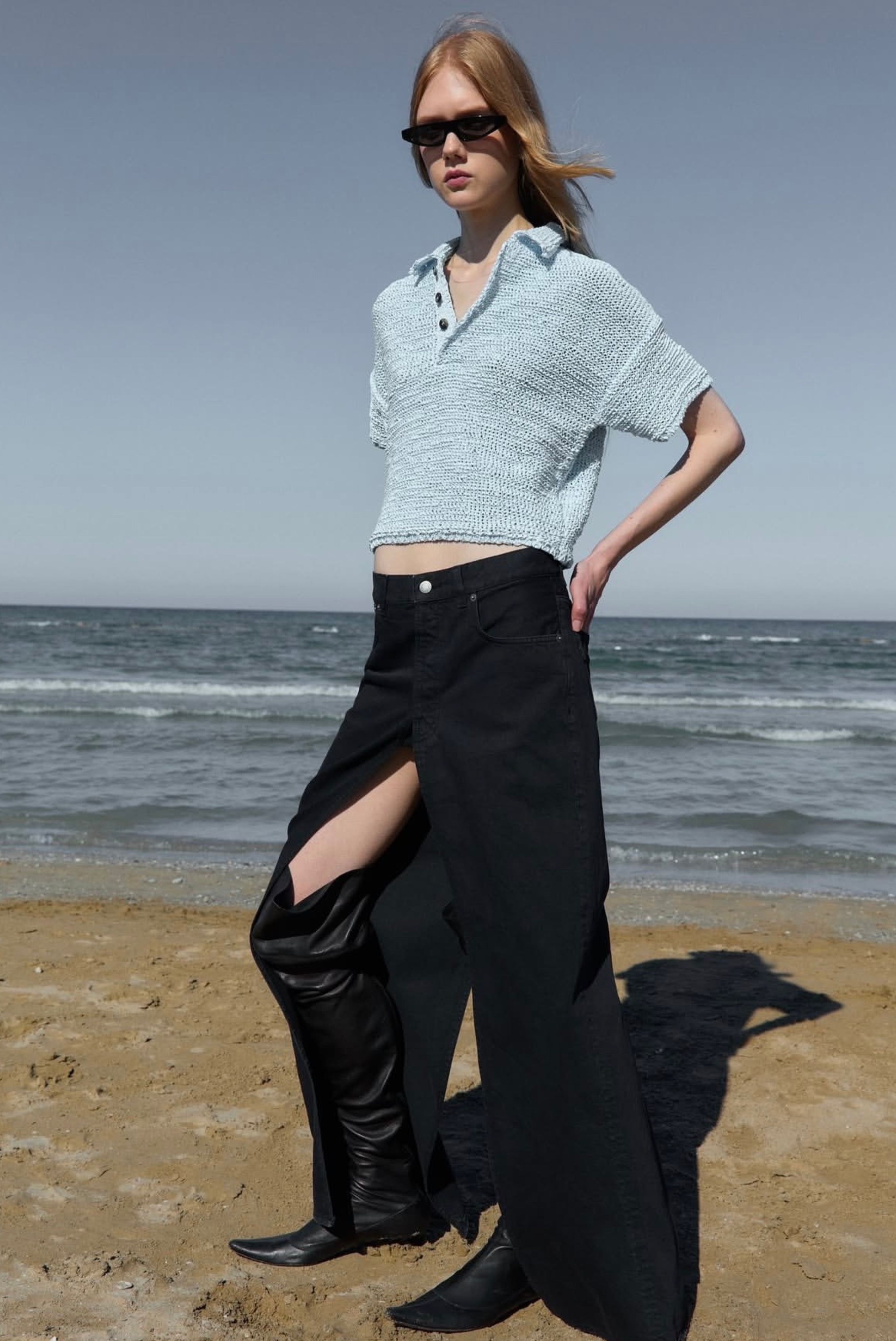 Haikure Merle Top Indigo