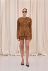 Haikure Temple Suede Jacket