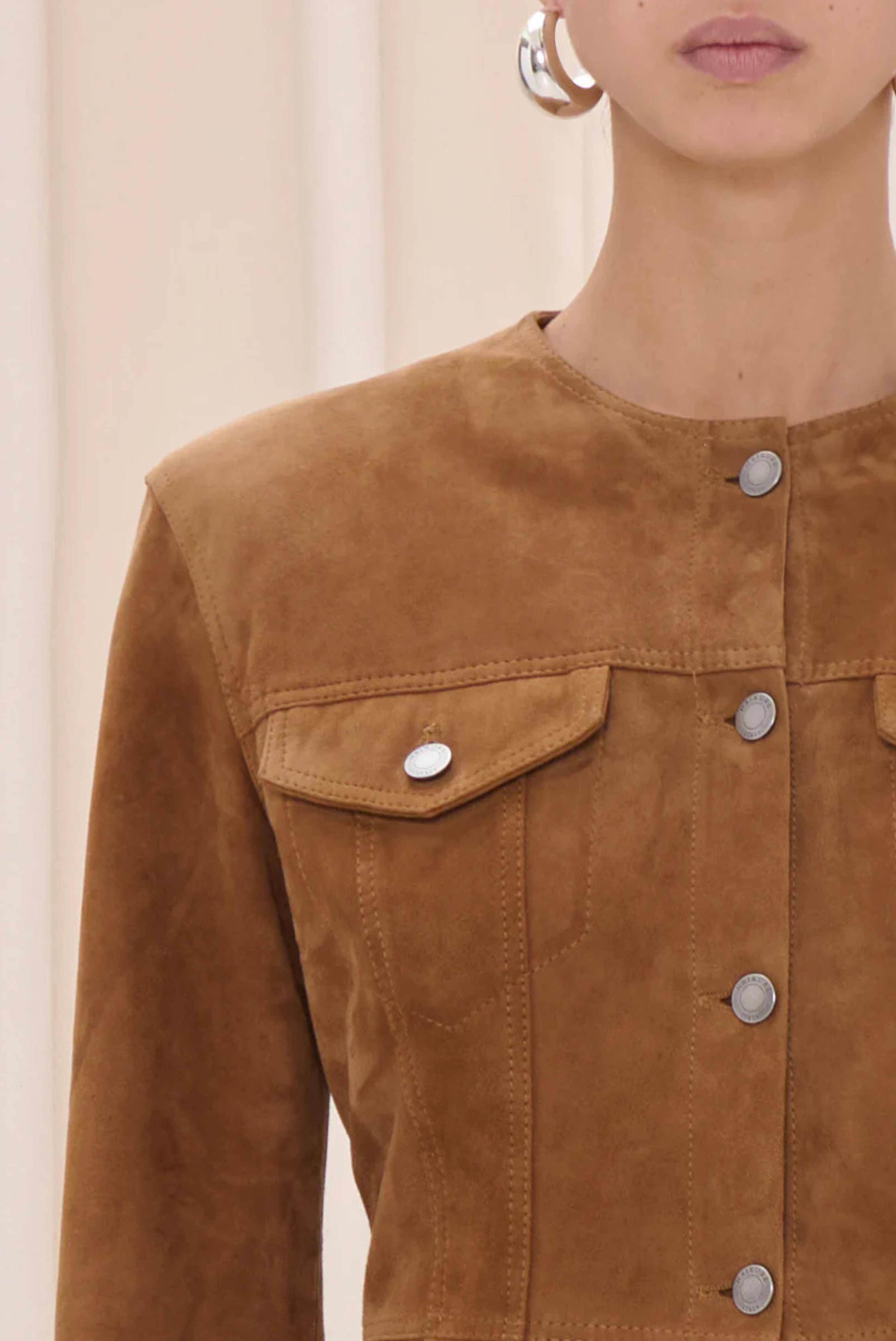 Haikure Temple Suede Jacket