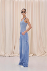 Haikure Winona Short Length Bull 44 Indigo