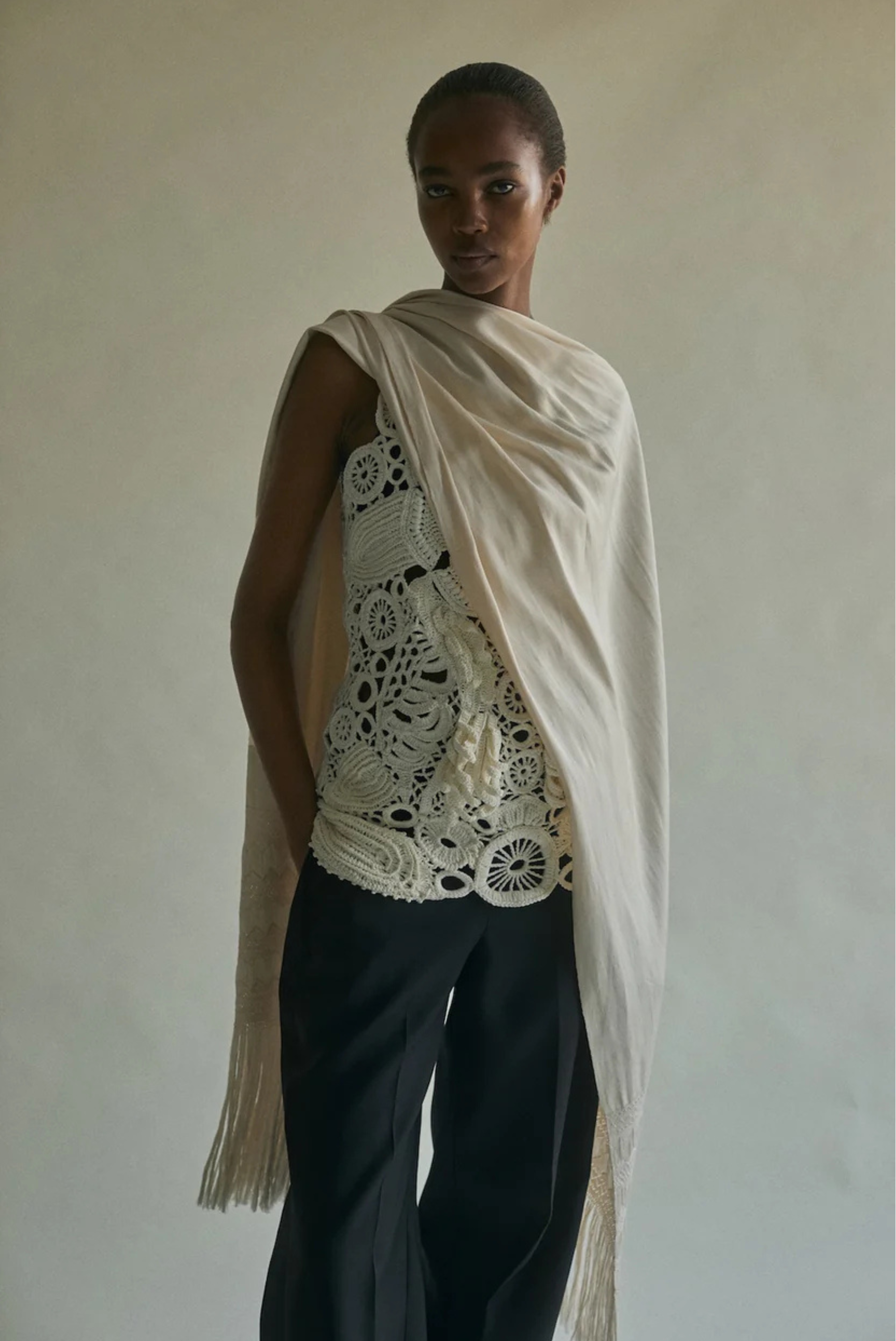 Heirlome Roselia Top Ivory
