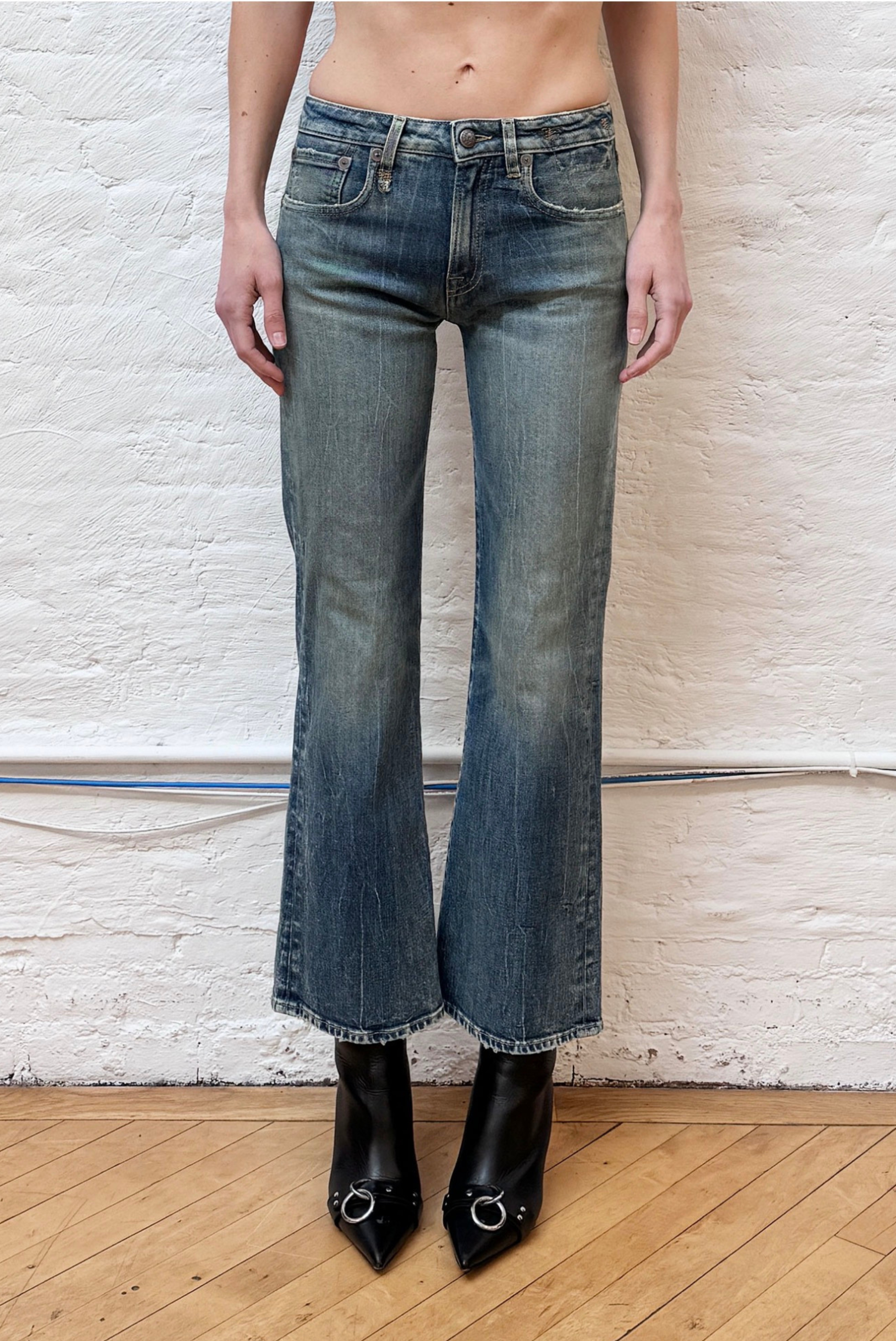 Joan Cropped Flare Jean by R13 