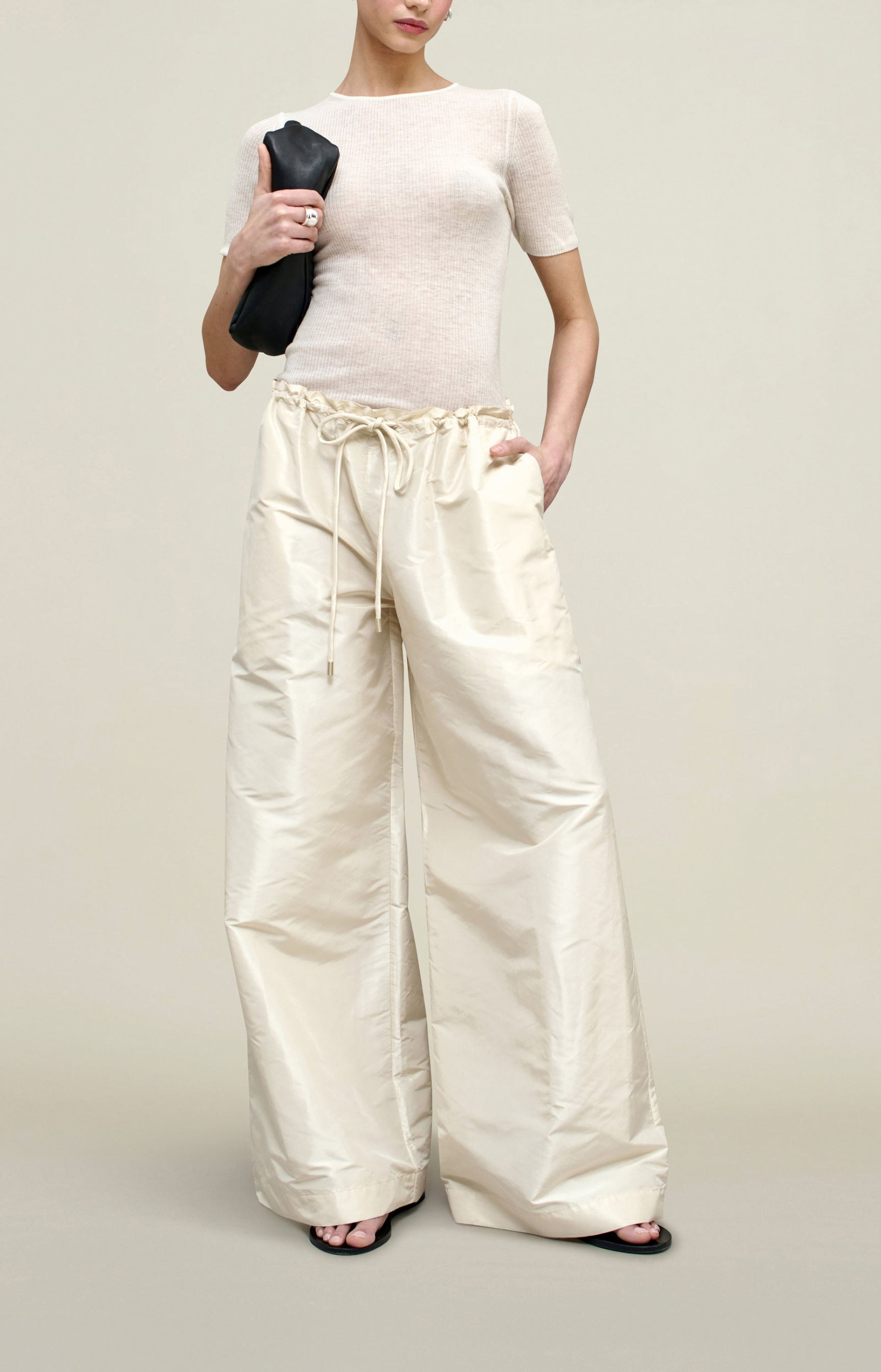Kallmeyer Wesley Drawstring Pant Ivory