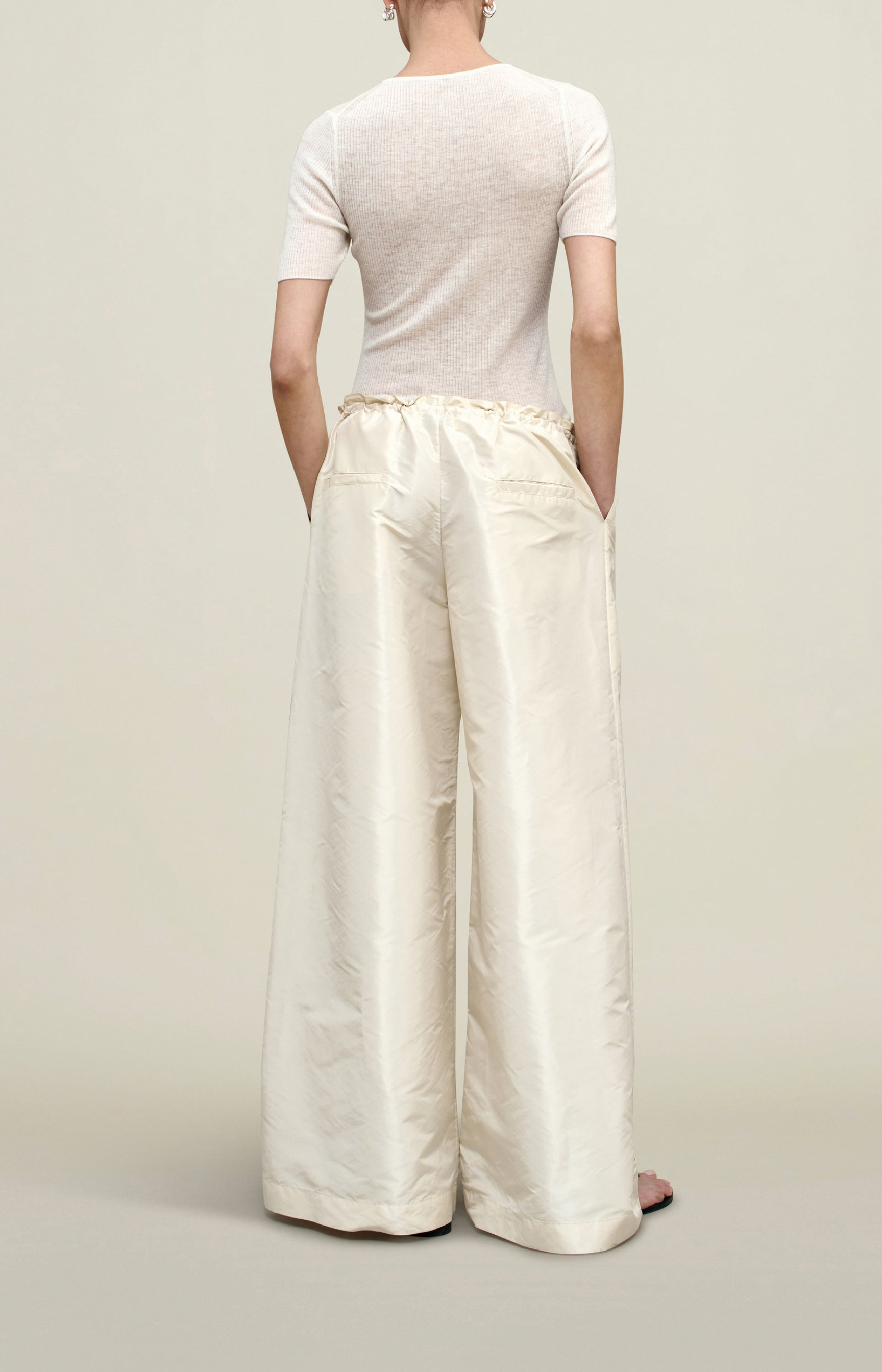 Kallmeyer Wesley Drawstring Pant Ivory