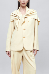 Kallmeyer Jamie Scarf Blazer Parchment