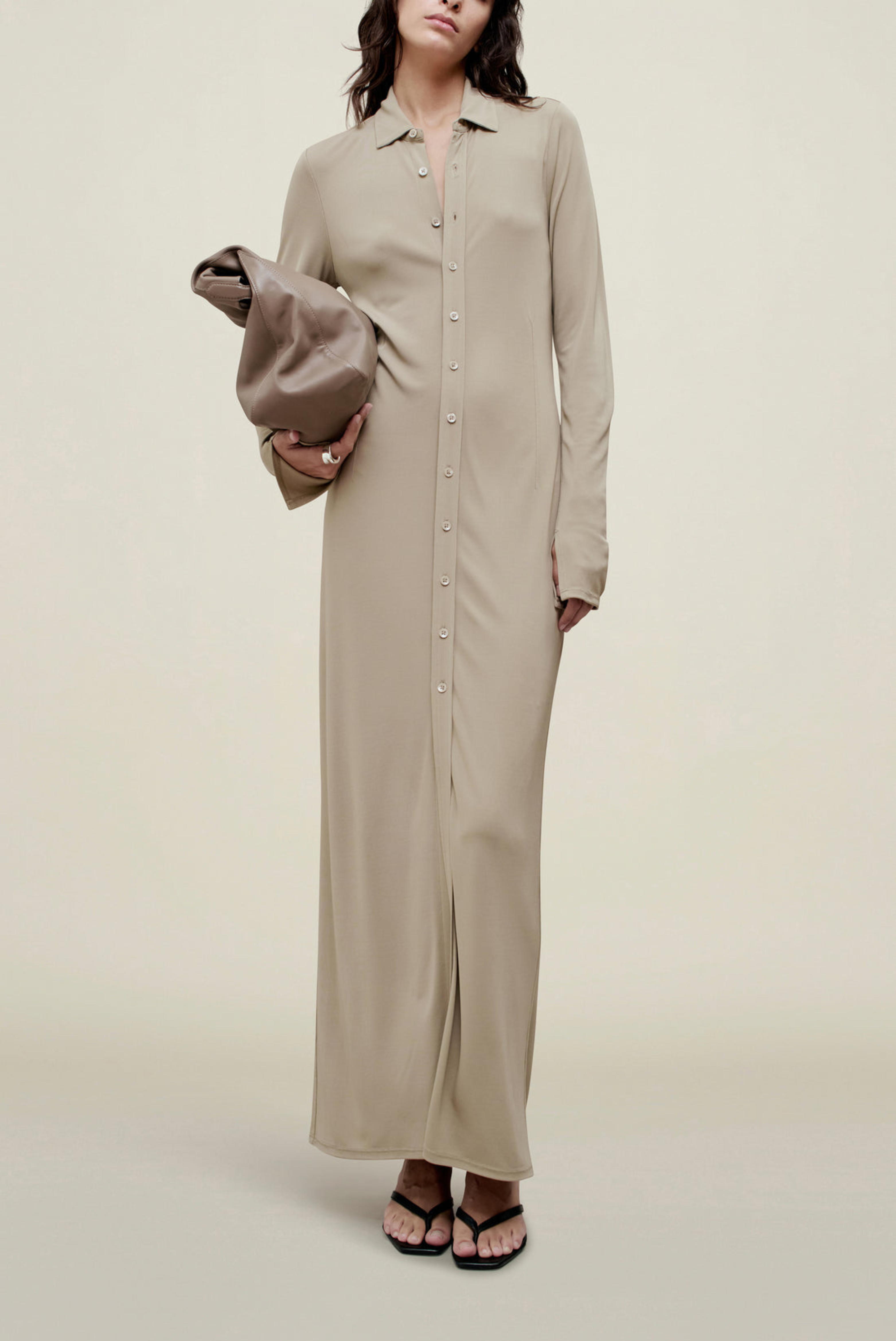 Kallmeyer Leyla Shirtdress Taupe