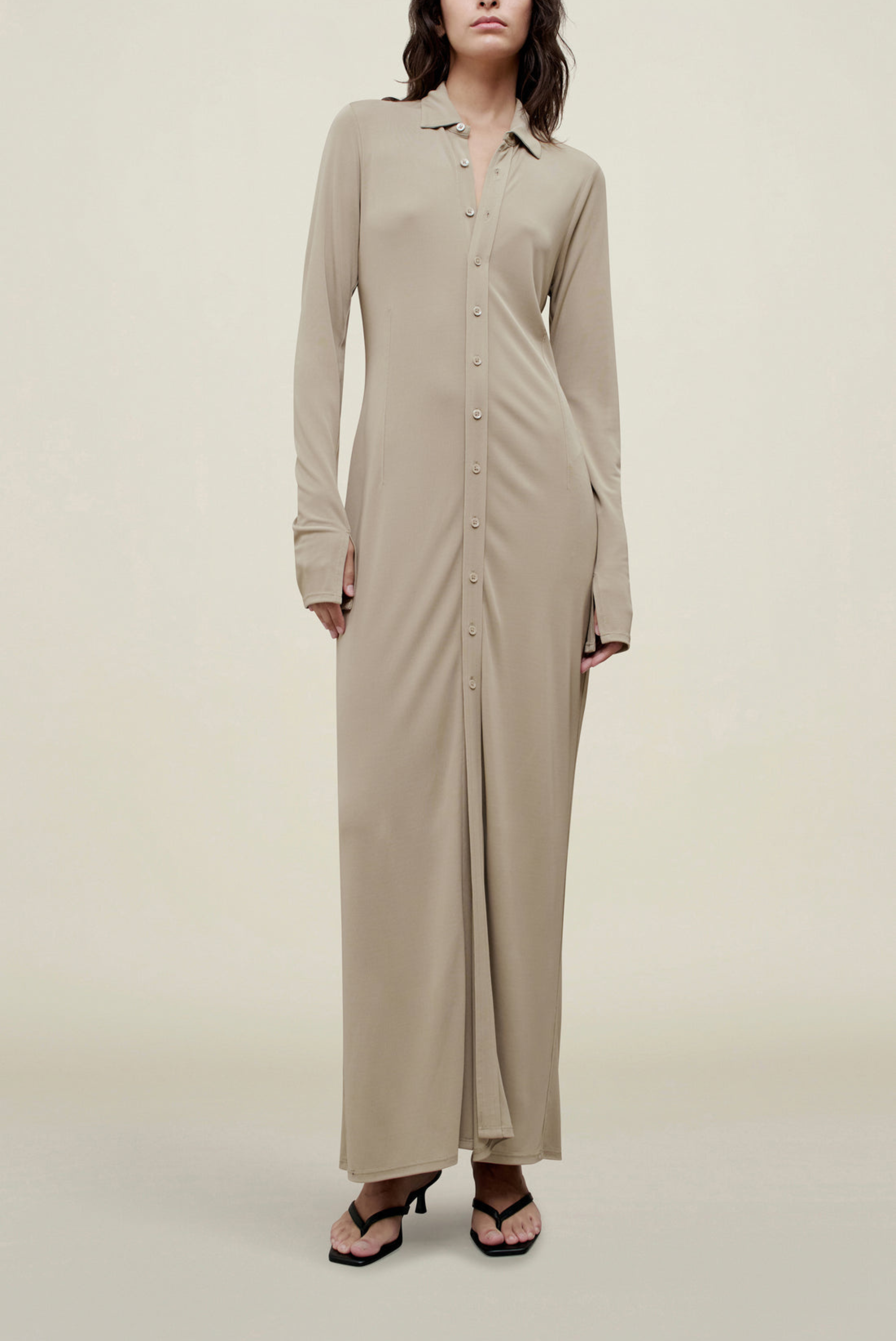 Kallmeyer Leyla Shirtdress Taupe