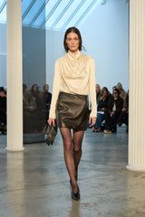 Kallmeyer Shiloh Mini Skirt Black Lambskin