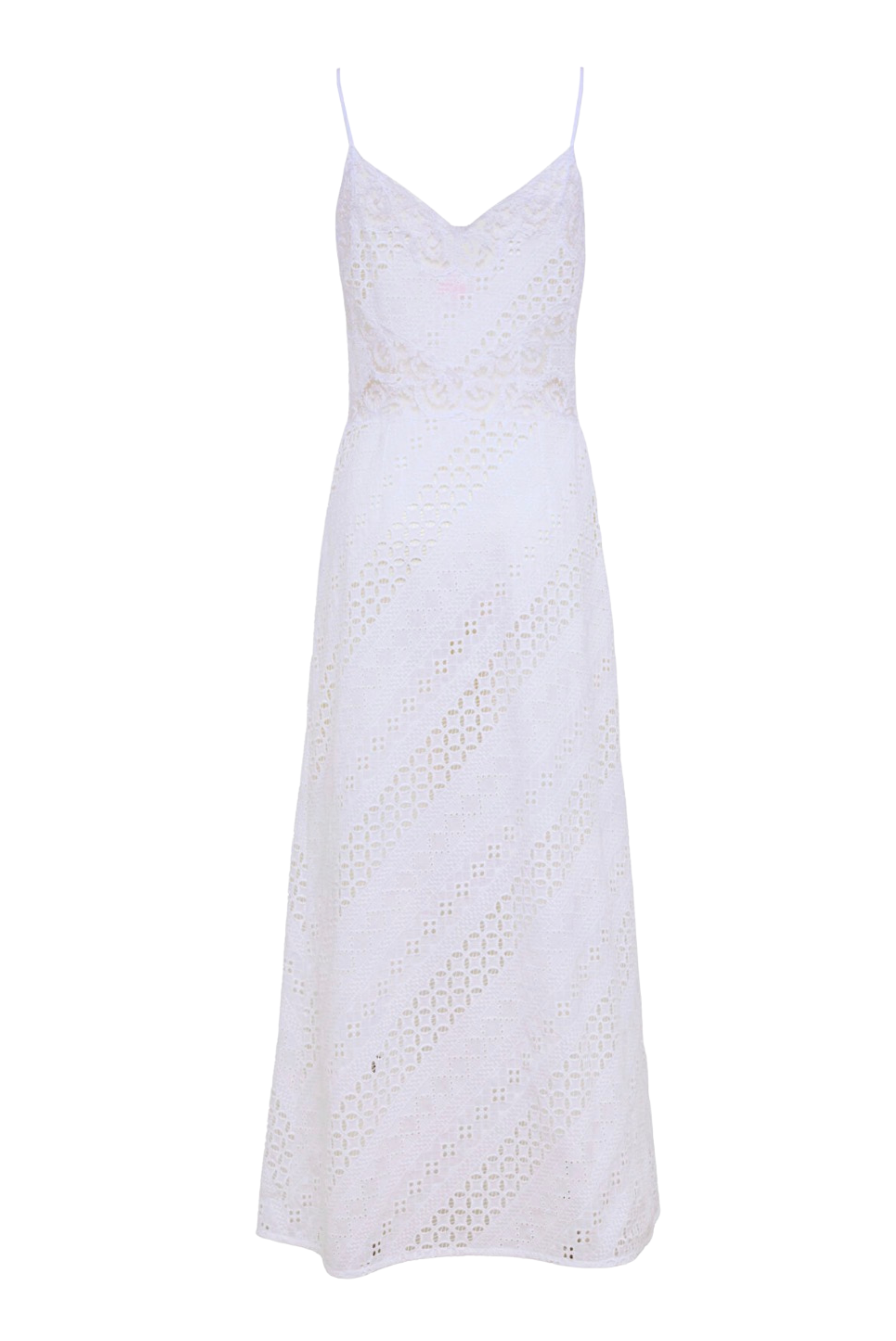 Loretta Caponi Palmira Dress White 