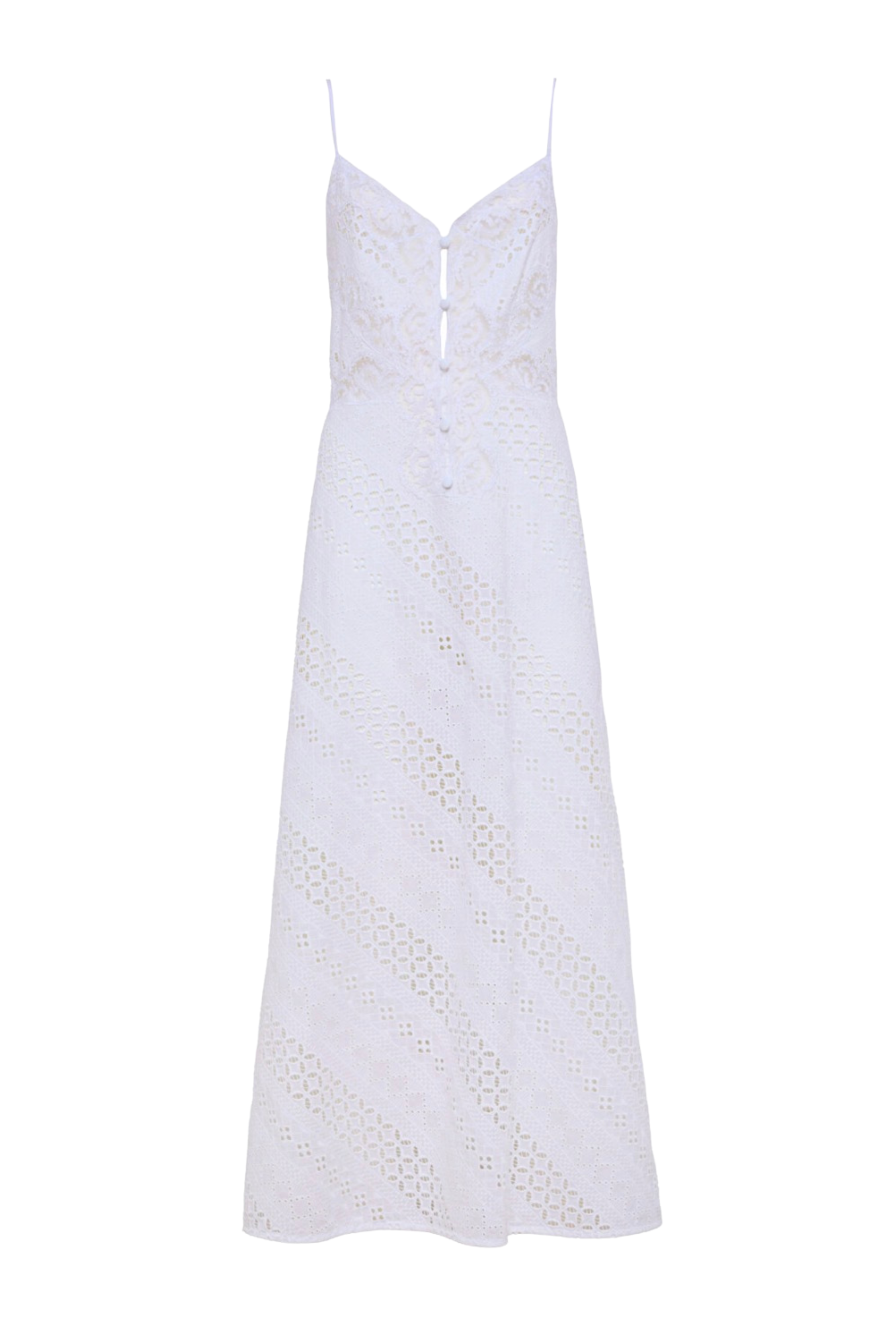 Loretta Caponi Palmira Dress White 