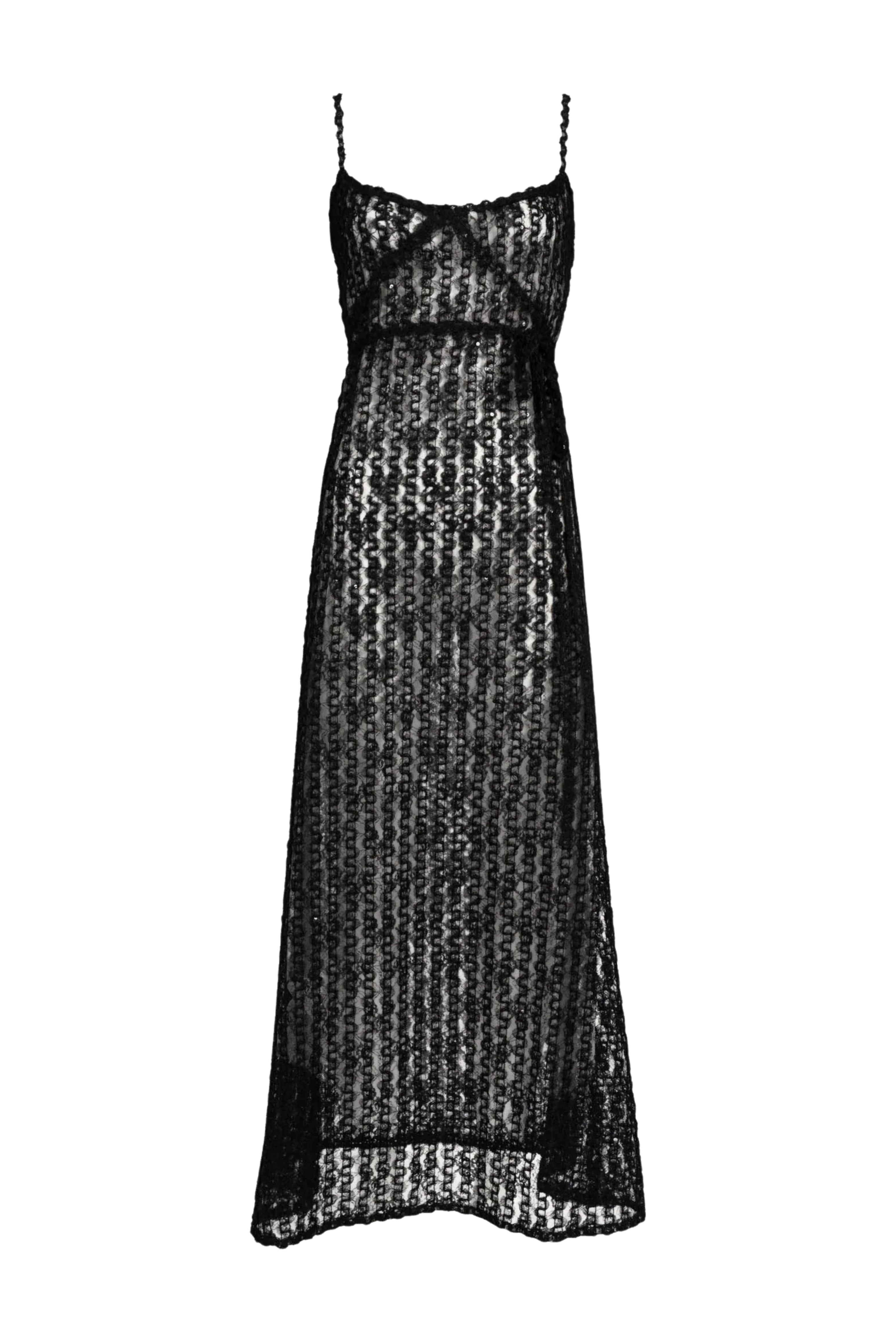 Luisa Beccaria Embroidered Organza & Tulle Slip Dress