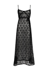 Luisa Beccaria Embroidered Organza & Tulle Slip Dress
