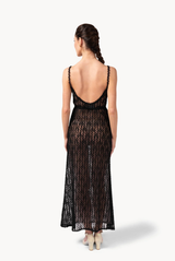 Luisa Beccaria Embroidered Organza & Tulle Slip Dress