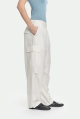 Malo Cargo Pants in Silk Salt 
