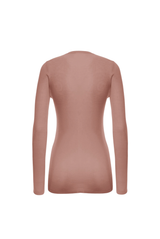 Malo Crew Neck in Luxury Cashmere Coral Rose