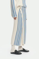 Malo Tube Skirt With Inlay in Virgin Wool and Cashmere