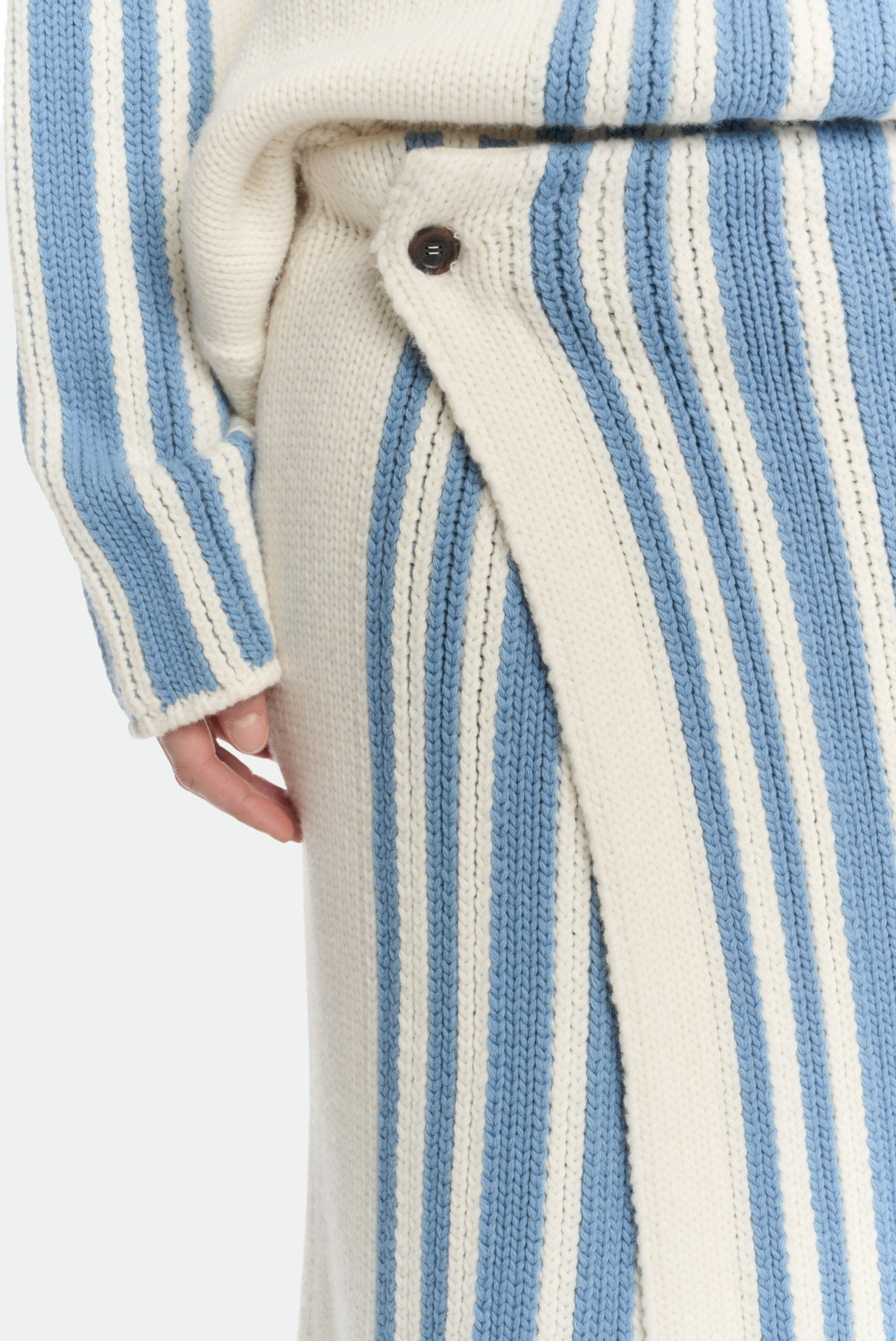 Malo Tube Skirt With Inlay in Virgin Wool and Cashmere