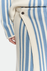 Malo Tube Skirt With Inlay in Virgin Wool and Cashmere