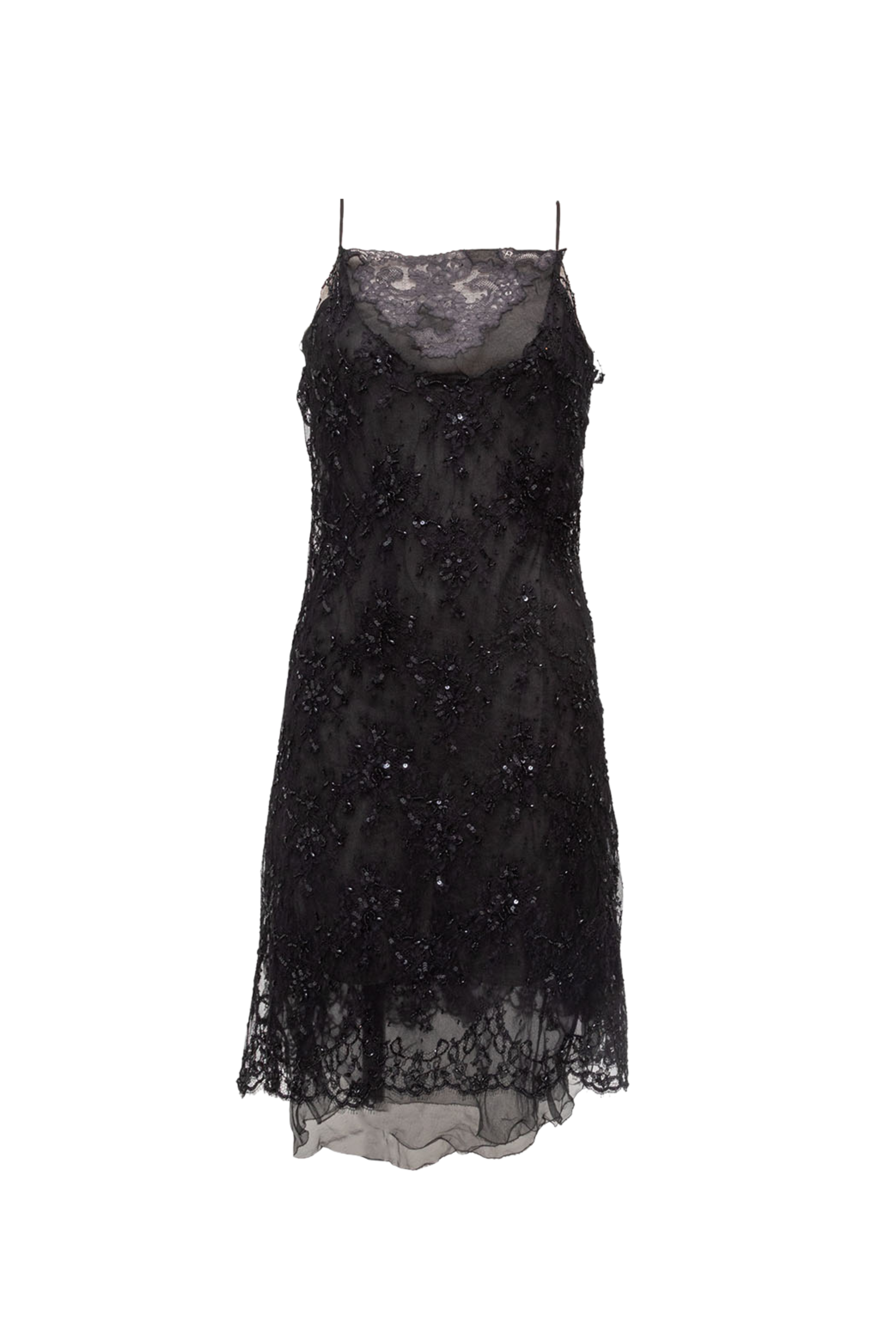 Marc Le Bihan Robe Combi Perlee Courte Noir