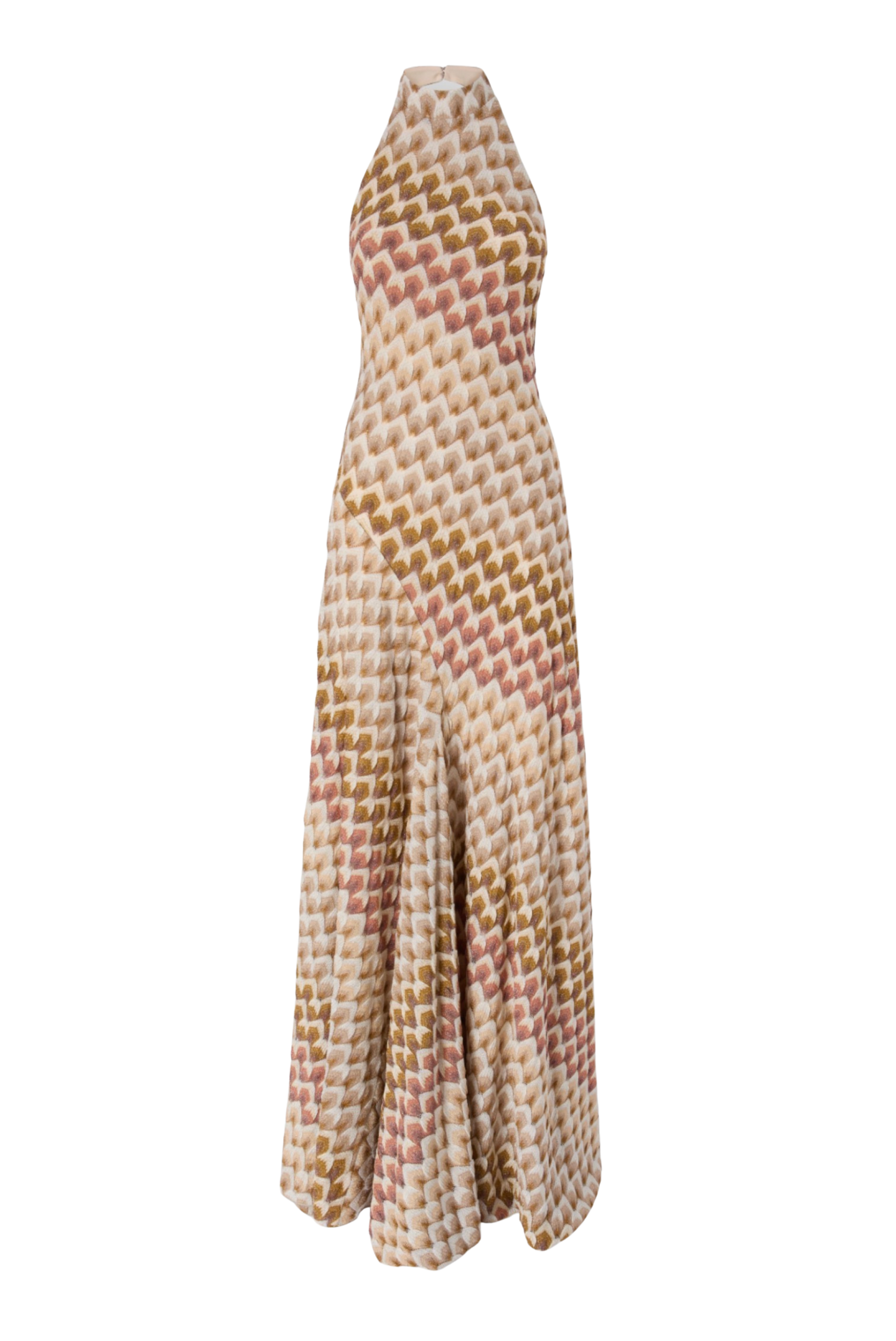 gold missoni dress Long High Neck – Boutique Ludivine Vestido Suéter Bella Off collection:SS26-L'ALBA Gown:Queen Bella (Ivory) Size 4 knit insert featuring a