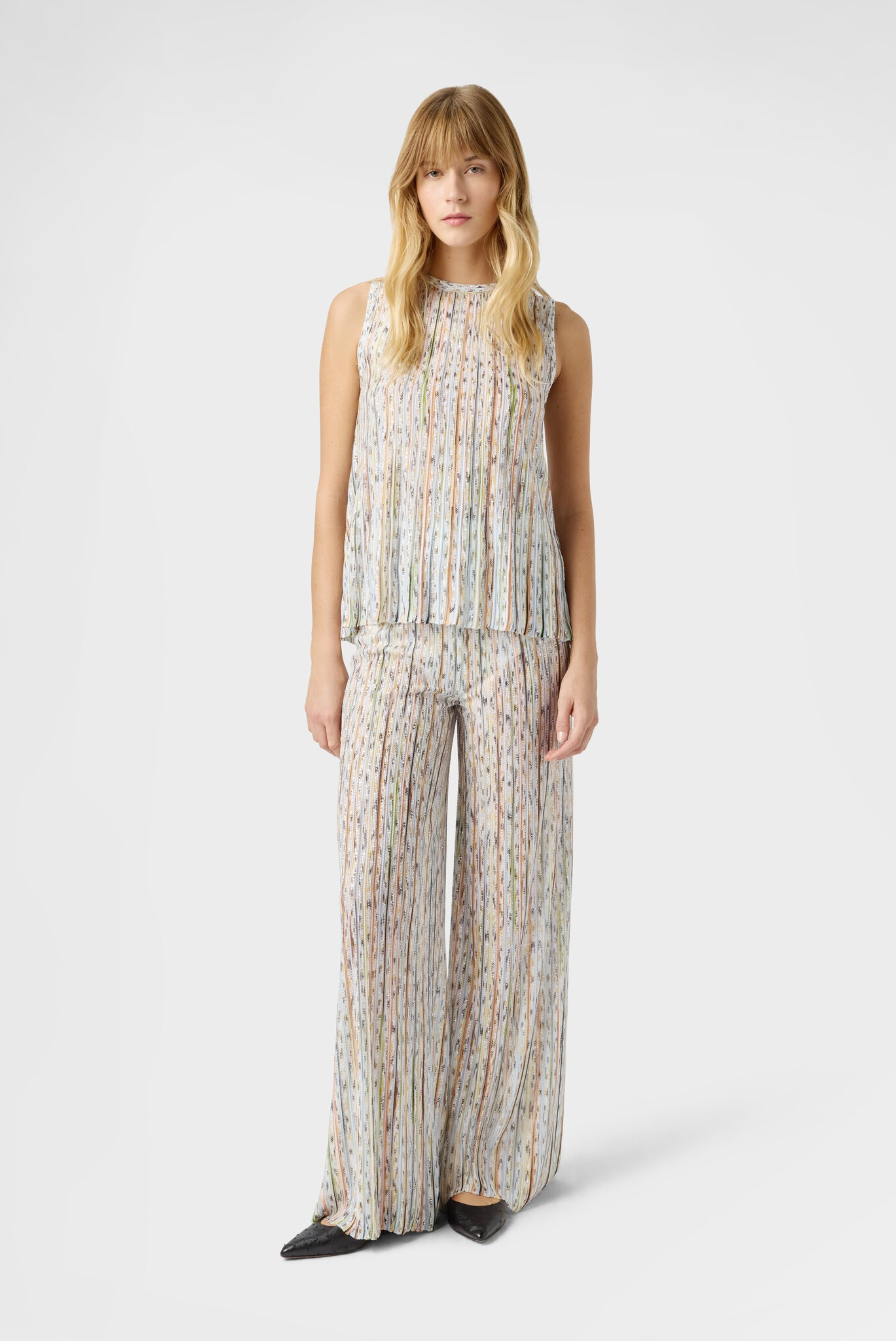 Missoni Sleeveless Top light with orange and green tones